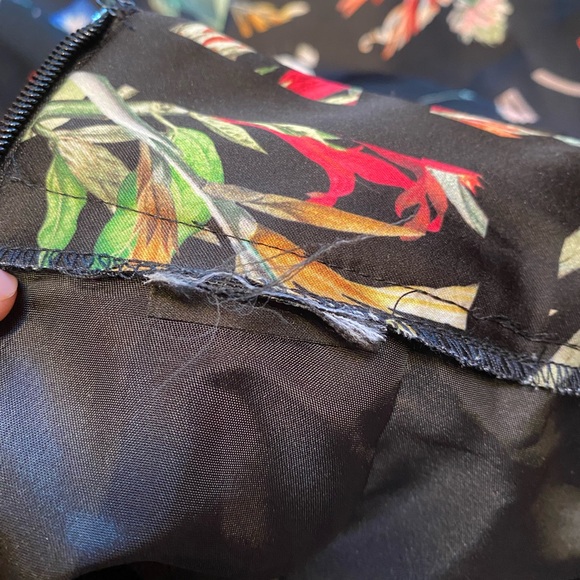 Next UK Floral Satin Midi Skirt with Pockets - Picture 9 of 10